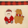 Christmas Table Decorations Home Cartoon Knife and Fork Cover(Elk)