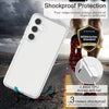 For Samsung Galaxy S24 FE 5G Terminator Style Shockproof Phone Case(Transparent)