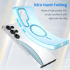 For Samsung Galaxy S25 Ultra MagSafe Frosted Translucent TPU + PC Full Coverage Phone Case(Blue)