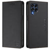 For Samsung Galaxy M53 5G RC01 Dual-Folded Magnetic Suction RFID Leather Phone Case(Black)