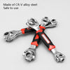 CY-0015 Multi-Function Universal Sleeve Wrench, Specification: 12-19mm 8 In 1 With Magnetic
