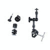 7 inch Adjustable Friction Articulating Magic Arm + Large Claws Clips (Black)