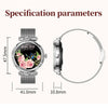 CF32 1.27 inch Screen Lady Smart Watch, Silicone Band, Support Female Physiology Monitoring & 100+ Sports Modes(Gold)