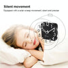 Solid Wood Silent Snooze Alarm Clock with Pointer(Octagonal Dark)