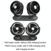 F623U 12V/24V Vehicle Electric Oscillating Head Rotatable Double Head Fan (Deluxe)