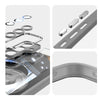 For Samsung Galaxy S24 FE 5G 360 Holder MagSafe Acrylic Hybrid TPU Phone Case(Grey)