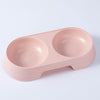 Pink Non-Slip Double Pet Bowl - Cat & Dog Feeder