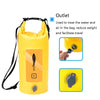 AFISHTOUR FW2061 5L Waterproof Drifting Stream Bag Folding Storage Bucket Package(Orange)