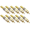 JL0924 3.5mm RCA Jack Connector (10 Pcs in One Package, the Price is for 10 Pcs)