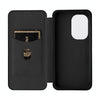 For Asus Zenfone 9 Carbon Fiber Texture Flip Leather Phone Case(Black)