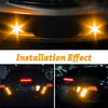 10pcs 23mm 1.5W DC12V Motorcycle Eagle Eye Light Double Lens Strobe Light(Yellow Light)