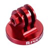 PULUZ 1/4 inch Screw Hole Tripod Mount CNC Adapter for GoPro, Insta360, DJI and Other Action Cameras(Red)