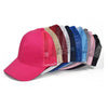 Summer Cotton Mesh Opening Ponytail Hat Sunscreen Baseball Cap, Specification:No Mark(Pink)