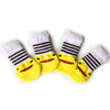Dog Socks Anti-Slip Knitted Duckling Design Medium 4 Pack