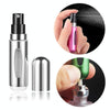 Portable Mini Aluminum Refillable Perfume Bottle Spray Empty Cosmetic Containers Atomizer, Capacity:5ml(Bright Silver)