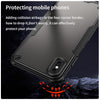 For iPhone XS Max Armor Glaze PC Hybrid TPU Phone Case(Black)