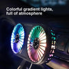 F211 Car Double Head With Led Electric Fan Car Air Outlet Instrument Panel USB Mini Fan(Pink)
