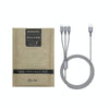 ROMOSS CB25 3 In 1 3.5A  8 Pin + Micro USB + Type C/USB-C Cable 1.5m(Space Gray)