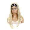 Colored Small Dirty Braid Wig Headgear Hair Band Style Small Braid Wig Headgear(24T613#2 Stars)