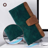 For Samsung Galaxy A15 4G / 5G Color Stitching Skin Feel Leather RFID Blocking Phone Case(Green)