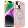 For iPhone 14 Honeycomb Cooling MagSafe Phone Case(Pink)