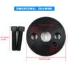 For Dodge Cummins 5046 Crankshaft Wear Sleeve + 1388 Front Cover Crankshaft Seal Installation Tool 124453+124388(Black)