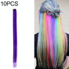 10 PCS Chemical Fiber Wig One-Step Gradient Color Single Card Wig, Stretched Length:24inches(39#)