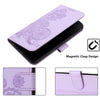 For Samsung Galaxy A56 5G Datura Flower Embossed Flip Leather Phone Case(Purple)