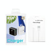 45W PD25W + 2 x QC3.0 USB Multi Port Charger with USB to 8 Pin Cable, US Plug(Black)