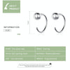 Sterling Silver Earrings Simple Platinum-plated Earrings Temperament Small Ball Earrings