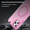 For iPhone 11 Pro Max MagSafe Frosted Translucent TPU + PC Full Coverage Phone Case(Pink)