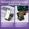 LFX-198 15W Transparent MagSafe Wireless Charging Stand with Removable Watch Charger(Black)