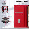 For Realme 13+ Global Cute Cats RFID Leather Phone Case(Red)