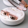 Portable Beauty Lens Care Double Box Contact Lens Case(Gold)