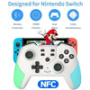 T23 Macro Programming Six-Axis Wireless Bluetooth Handle With NFC For Switch Pro(Blue Green)