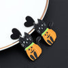 Halloween Acrylic Earrings Personality Festive Jewelry, Style: E000162 Cat