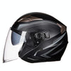 GXT 708 Electric Vehicle Dual Lens Helmet Four Seasons Safety Helmet, Size: M(Matt Black Gray)