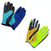 JUNGLE LEOPARD Outdoor Sports Mountaineering Full Finger Gloves Mesh Touch Screen Anti-Skid Gloves, Size: L(Blue+Lake Blue)
