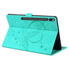 For Samsung Tab S7+ T970 T976B Love Butterfly Pattern Horizontal Flip Leather Case with Holder(Green)