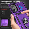 For Samsung Galaxy A06 4G Sliding Camshield Holder Phone Case(Purple)