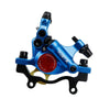 ZOOM HB100 Mountain Bike Hydraulic Brake Caliper Folding Bike Cable Pull Hydraulic Disc Brake Caliper, Style:Rear(Blue)