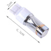 2 PCS T20/7443 350 LM 6000K Dual Wires 30W White Light 6 LED CREE Canbus Car Brake Light Bulb, DC 12V