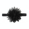 Baby Girl Elastic Hairband Children Hair Wear Flower Headband(Black)