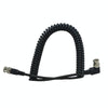 2m BNC Male Straight to Right Angle Coax Cable - CCTV, Video, Audio