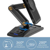3-In-1 Magsafe Rotating Folding Magnetic Desktop Wireless Charger(Black)