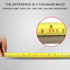 Aoben Retractable Ruler Measuring Tape Portable Pull Ruler Mini Tape Measure, Length: 3m Width: 19mm