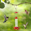 Red Hummingbird Feeder | Outdoor Hanging Garden Feeder | 360ml