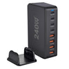 YMS-858 GaN 240W USB x 4, USB-C / Type-C x 4 Fast Charger, Plug Type:UK Plug(Black)