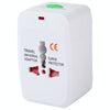 110-250V Multi-function Travel Universal Converter with Dual USB Interfaces, EU / UK / US / AU Plug(White)