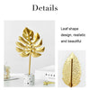 BJ1526 Leaf-shape Wrought Iron Ornament, Size: L (Turtle Leaf)